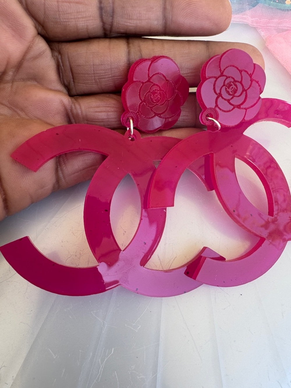 Streetwear CC Fashion Dangle Earrings - Picture 11 of 14